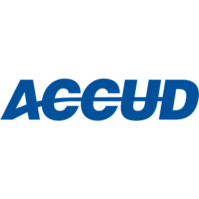 Accud brand logo Accud logo