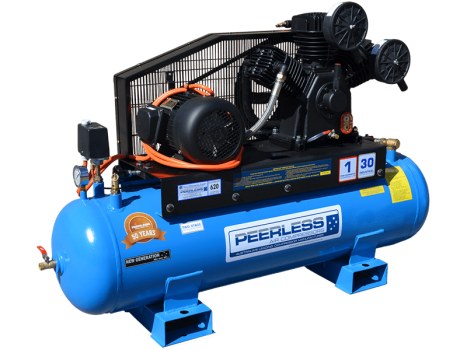 Peerless Industrial 3 Phase PHP30 Air Compressor 620 LPM 5.5HP Electric Motor - SKU Peerless:00070