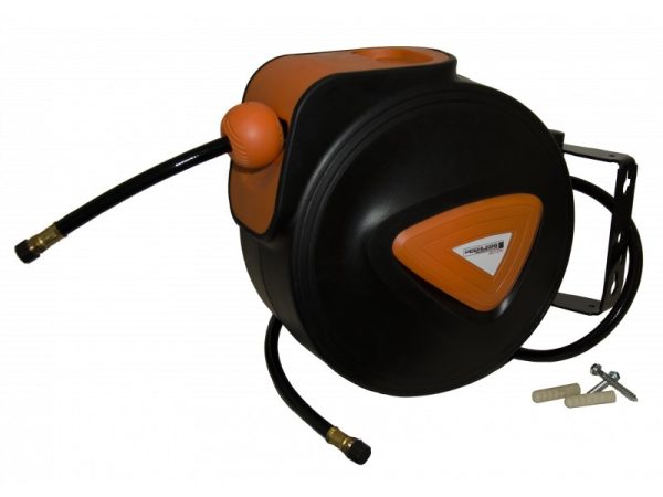 Peerless Retractable Air Hose Reel Black 10 Metres - SKU Peerless:00425