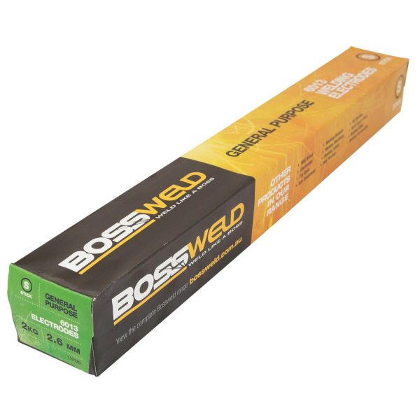Bossweld Electrode General Purpose 6013 x 2.0mm x 2 Kg - SKU Dynaweld:110110 Bossweld Electrode General Purpose 6013 x 2.0mm x 2 Kg - SKU Dynaweld:110110