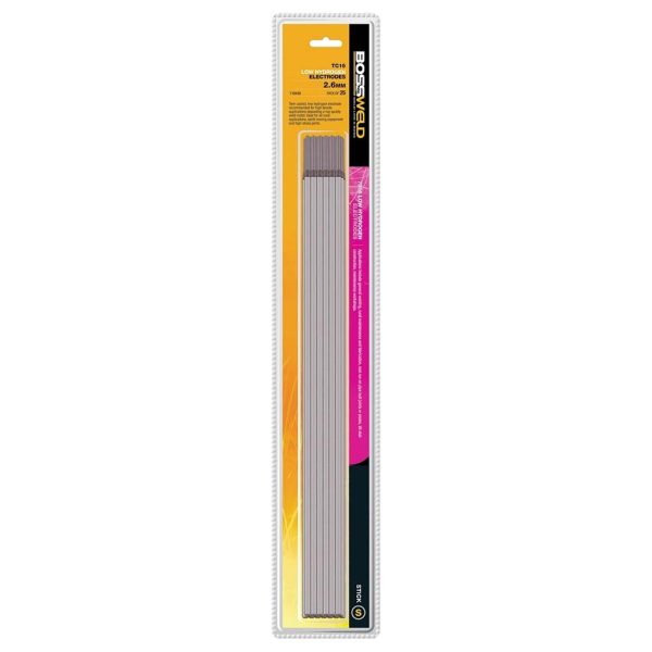 Bossweld TC16 7016 LH Twin Coated Electrode 2.6mm x 25 Stick Pack - SKU Dynaweld:110430