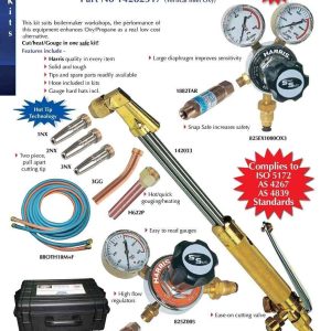 Harris Fabricators Kit Oxy/LPG Model 825 Snap Safe Regulator for C/H/G - SKU Harris:14282517