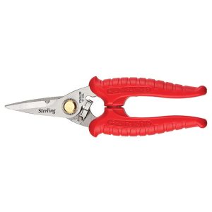 Sheffield Blades 185mm Black Panther Red Hi Tensile Industrial Snips - SKU Sheffield Blades:29-702