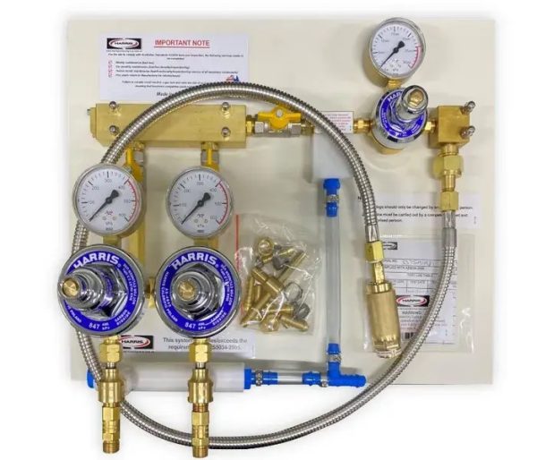 Harris 2 Way CO2 Gas Board 300kpa SRV'S - SKU Harris:2WGB1PHPL