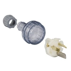 Clipsal Plug 3 Pin Flexible Straight 15A 250V Heavy Duty - SKU Clipsal:439S15HD-TR
