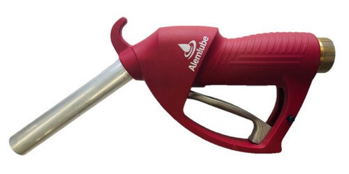 Alemlube farm tank manual nozzle for diesel, 150L/min, 1" BSP (f) swivel - SKU Alemlube:52007