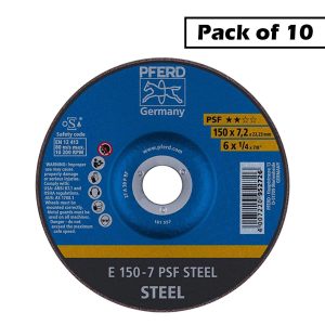 Pferd Grinding Wheel GP Depressed Centre PSF Steel 150mm - SKU Pferd:62015628-10