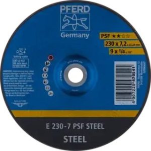Pferd Grinding Wheels Universal Line PSF E230-7 PSF Steel 62023634 Pack of 10 - SKU Pferd:62023634_10