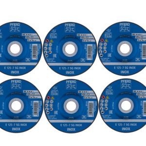 Pferd Grinding wheels SG INOX 125mm (5") x 22.23 x 7.2mm 62212623 Pkt:10 - SKU Pferd:62212623_10
