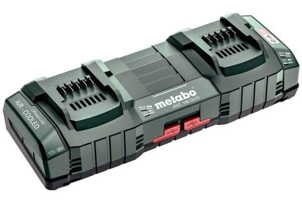 Metabo Dual Quick Charger ASC 145 DUO, 12-36 V Air Cooled AUS/NZ - SKU Metabo:627498000