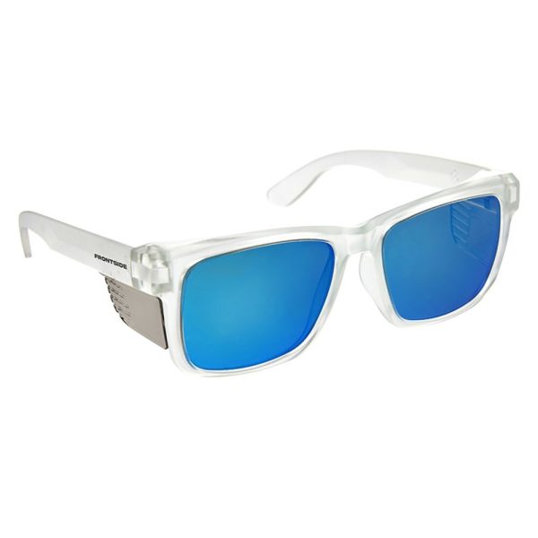 ProChoice Safety Glasses Frontside Polarised Blue Revo Lens With Clear Frame 6513 651_C3 - SKU ProChoice:6513 ProChoice Safety Glasses Frontside Polarised Blue Revo Lens With Clear Frame 6513 651_C3 - SKU ProChoice:6513
