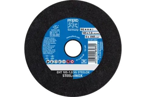 Cut-Off Wheel Eht 105-1,0 Sg STEELOX/16 - SKU Pferd:69121043