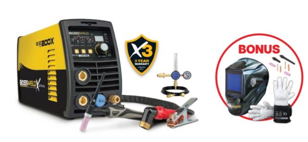 Bossweld Tig Welder 200X AC/DC X-Series - SKU Bossweld:692200BONUS Bossweld Tig Welder 200X AC/DC X-Series - SKU Bossweld:692200BONUS