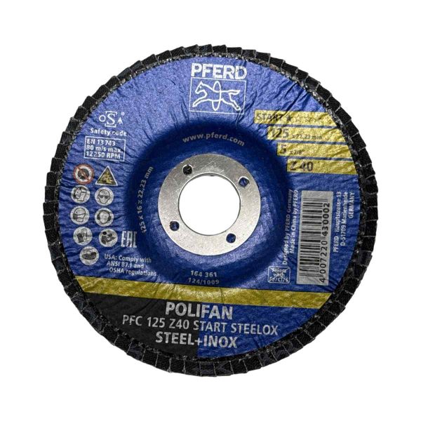 Pferd Polifan PFC 125 Z40 Start STEELOX/2 Pack of 10 - SKU Pferd:69301047 Pferd Polifan PFC 125 Z40 Start STEELOX/2 Pack of 10 - SKU Pferd:69301047