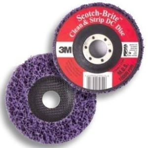 3M Abrasive Clean & Strip Scotch-Brite™ 125mm x 22mm Purple 3M 7012871075 Pkt: 5 - SKU 3M Abrasive:7012871075_5