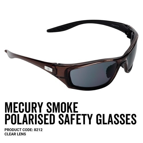 ProChoice Mercury Safety Glasses Polarized Smoke Lens - SKU ProChoice:8212