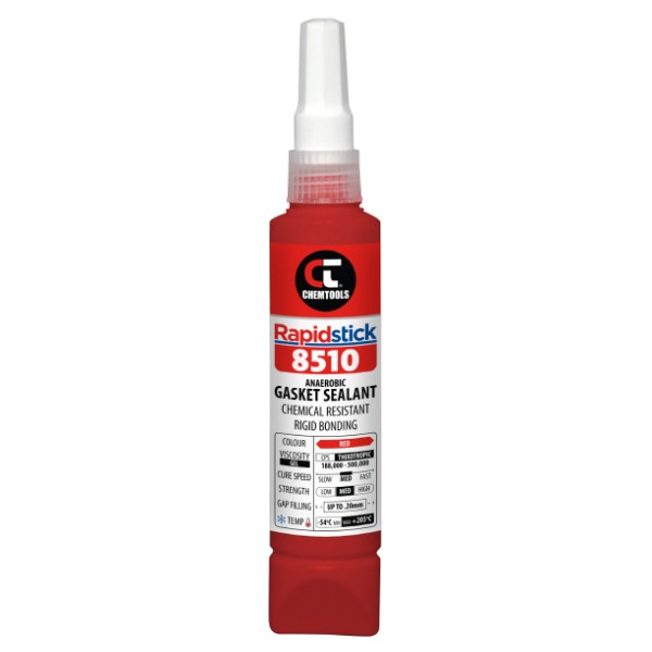 Gasket Sealant (8510), Chemical Resistant, Rigid Bonding, 50ml Tube - SKU Chemtools:8510-50