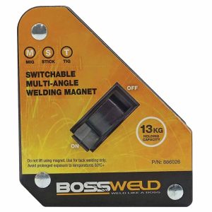 Bossweld Switchable Multi Angle 13 Kg Welding Magnet - SKU Dynaweld:886026