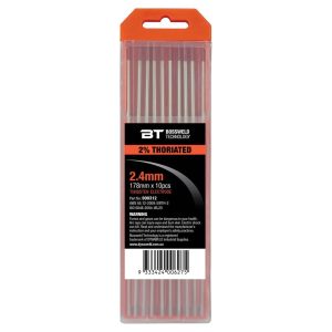BT 2% Thoriated Tungsten 2.4mm x 178mm (Pkt 10) - SKU Dynaweld:900312 BT 2% Thoriated Tungsten 2.4mm x 178mm (Pkt 10) - SKU Dynaweld:900312
