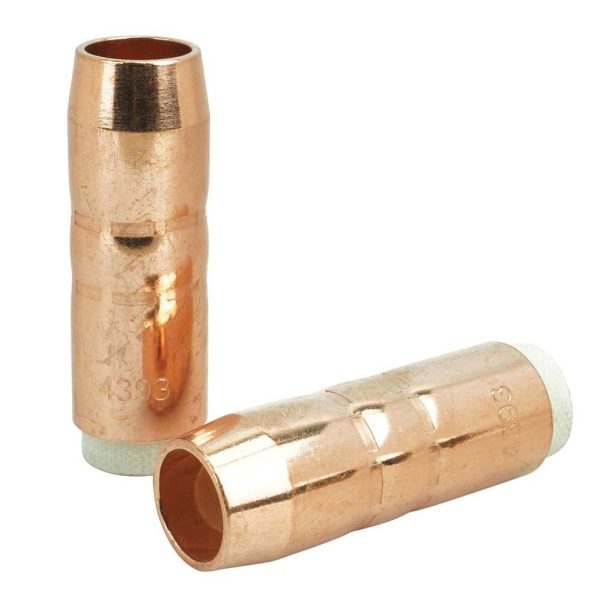 Bernard 200/300 Style Cylindrical Insulated Nozzle CU 16mm (Pkt 2) - SKU Dynaweld:93.4393 Bernard 200/300 Style Cylindrical Insulated Nozzle CU 16mm (Pkt 2) - SKU Dynaweld:93.4393