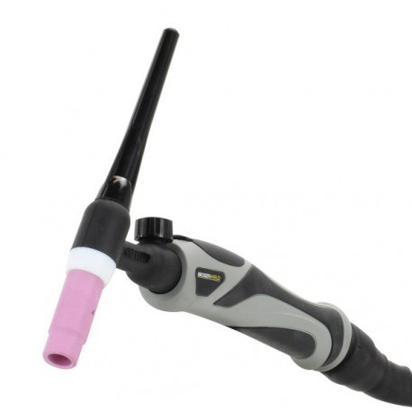 Bossweld Complete TIG Torch 17 Flex with Valve 4Mt 1pc Dinse25 - SKU Dynaweld:95.17FV.4.1.DA25