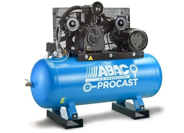 ITM ABAC Air Compressor, Belt Drive Stationary 3 Phase, 10HP, 270LTR, FAD 1250 L/MIN - SKU ITM:ABAC353-10270