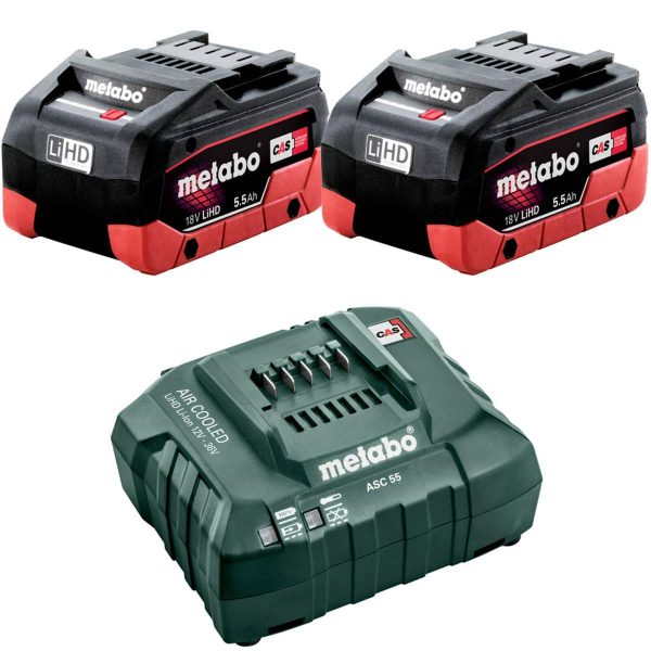 Metabo 18V 5.5 Ah LiHD Cordless Battery & Charger Kit - SKU Metabo:AU32100550 Metabo 18V 5.5 Ah LiHD Cordless Battery & Charger Kit - SKU Metabo:AU32100550