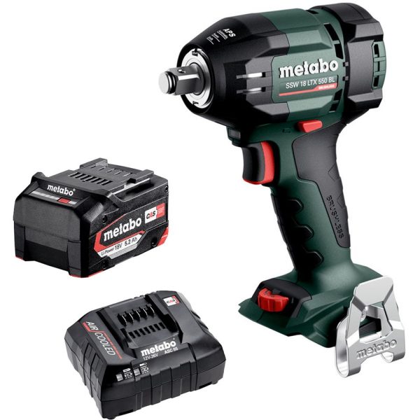 Metabo SSW 18 LTX 550 BL 18V 5.2Ah Brushless Cordless 1/2" Drive 550Nm Impact Wrench Kit - SKU Metabo:AU60240400