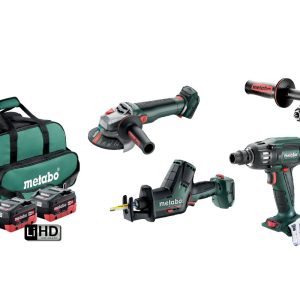 Metabo Brushless 4 Piece Cordless 18 V Battery Combo Kit MET18BL4SB2HD5.5EU - SKU Metabo:AU68403150