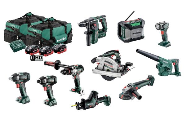 Metabo Brushless 10 Piece Cordless 18 V Battery Combo Kit MET18MX10LB3HD5.5GS - SKU Metabo:AU69000210