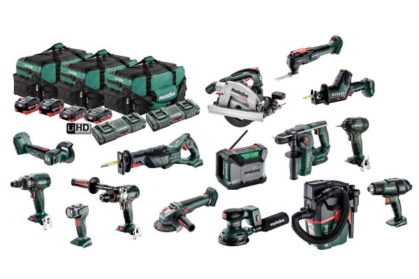 Metabo Brushless 15 Piece Cordless 18 V Battery Combo Kit MET18MX15LB4HD455GU - SKU Metabo:AU69000230