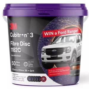 3M Abrasive 3M 1182C Abrasive Fibre Disc Bucket 5" 125mm AV011513205 50-Pack - SKU 3M Abrasive:AV011513205