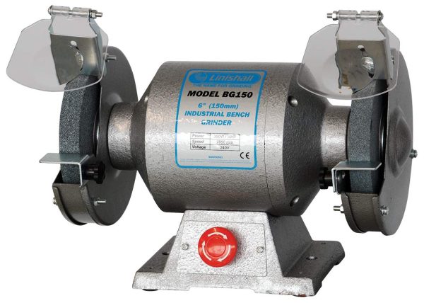 Linishall Heavy Duty 150mm 6" Bench Grinder Model - SKU Linishall:BG6