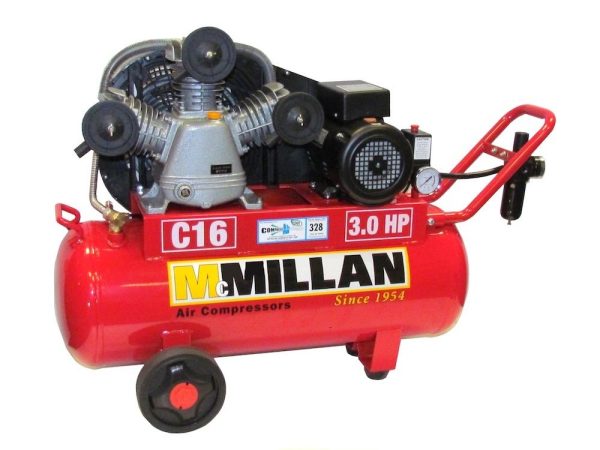 McMillan Air Compressors Air Compressor C-Series 240V 3.0HP Mcmillan - SKU McMillan Air Compressors:C16