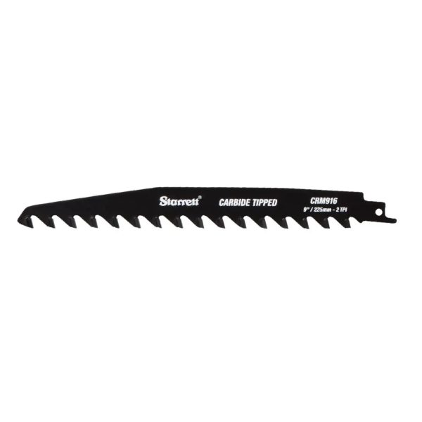 Starrett Cement Carbide Recip Blade 225mm 16 Tooth - SKU Starrett:CRM916-1 Starrett Cement Carbide Recip Blade 225mm 16 Tooth - SKU Starrett:CRM916-1