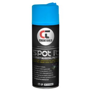Spot & Survey Marking Paint, Fluro Blue, 350g Aerosol - SKU Chemtools:CT-SP-350FB