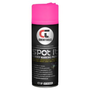 Spot & Survey Marking Paint, Fluro Pink, 350g Aerosol - SKU Chemtools:CT-SP-350FP