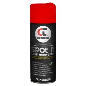 Spot & Survey Marking Paint, Red, 350g Aerosol - SKU Chemtools:CT-SP-350R