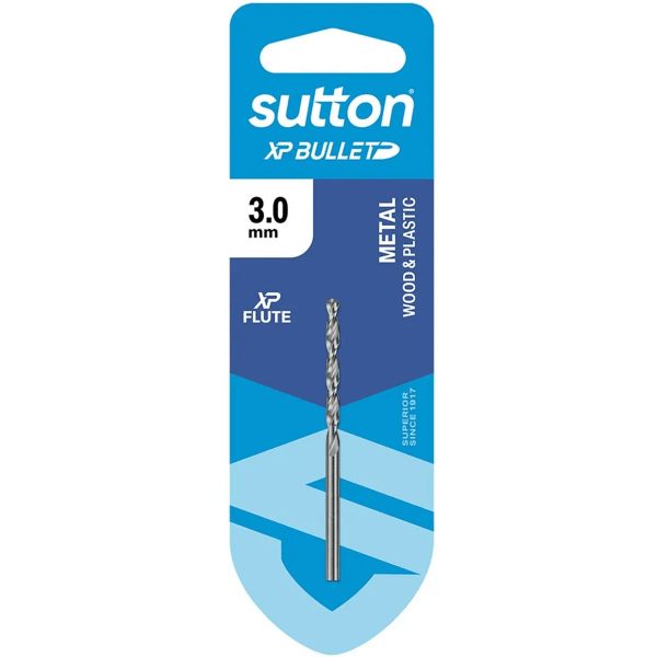 Drill D220 Jobber HSS Xp Bullet Carded 3.0mm - SKU Sutton Tools:D220H0300