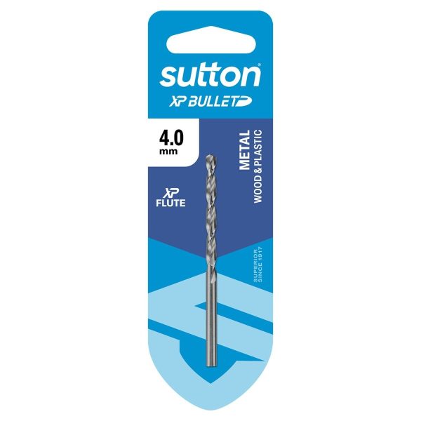 Drill D220 Jobber HSS Xp Bullet Carded 4.0mm - SKU Sutton Tools:D220H0400