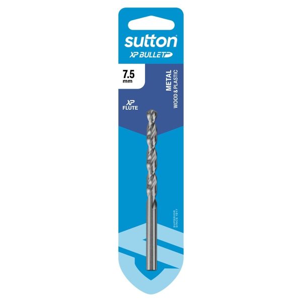 Drill D220 Jobber HSS Xp Bullet Carded 7.5mm - SKU Sutton Tools:D220H0750
