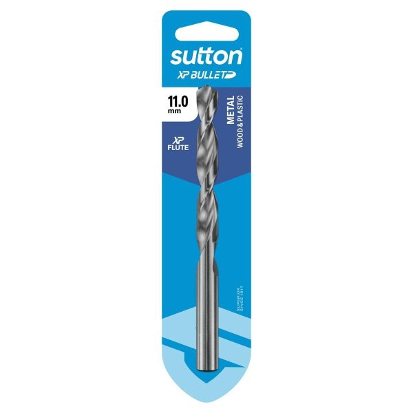Drill D220 Jobber HSS Xp Bullet Carded 11.0mm - SKU Sutton Tools:D220H1100