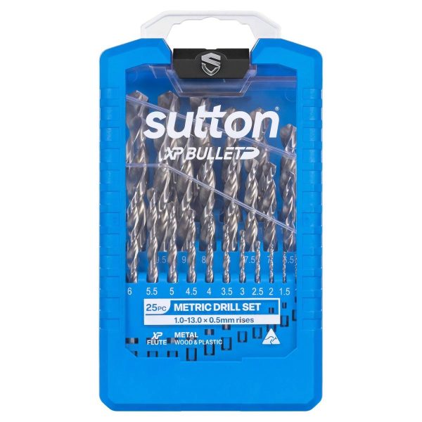 Drill D220 SM25 Jobber HSS Xp Bullet Set 1-13MM 25pc - SKU Sutton Tools:D220SM25