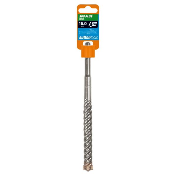 Drill D633 Masonry Sds+ 4CUT 16mm x 210mm - SKU Sutton Tools:D6331600