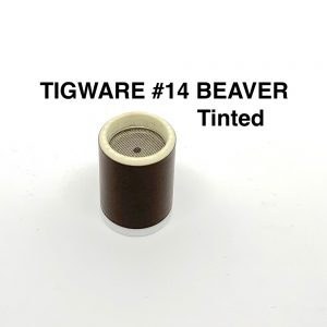 Tigware DC TIG Black Tinted Ceramic Nozzle Size 14 For 9/20 and 17/18/16 Series Torches - SKU Tigware:DCTinted14