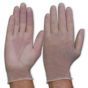 ProChoice Disposable Vinyl Powdered Clear Gloves DVN Box of 100 - SKU ProChoice:DVN