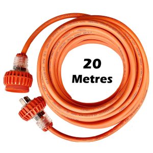 Extension Lead 4mm² Cable 20 Metres 15A Plug 240V - SKU ELF304015A-20M