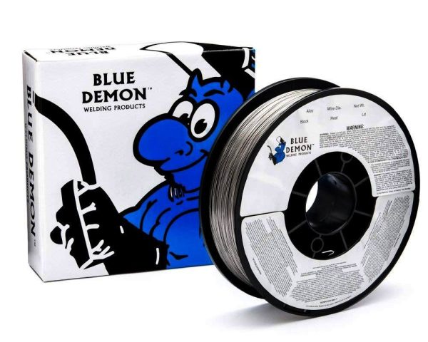 Blue Demon 0.9mm 4.5kg 8" Spool Stainless Steel Gasless 309L Flux Cored MIG Welding Wire - SKU Blue Demon:F309LFCO09H