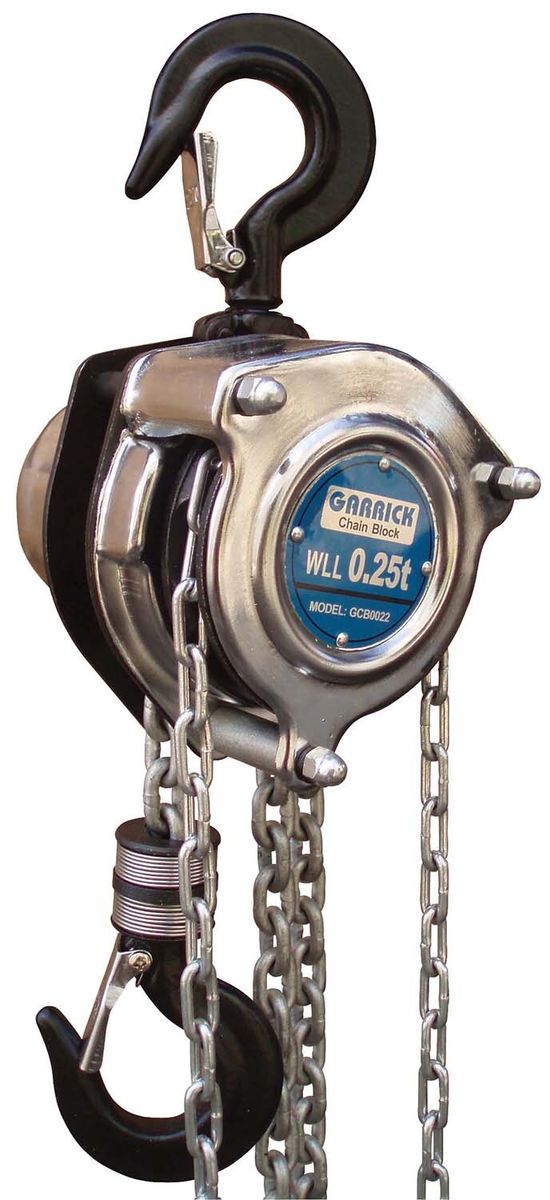 Garrick Herbert Mini Chain Block 0.25T Size 2M Lift - SKU Garrick Herbert:GCB0022