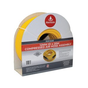 Alemlube Compressed Air Hose Assembly 12mm ID x 20m - SKU Alemlube:HA1220